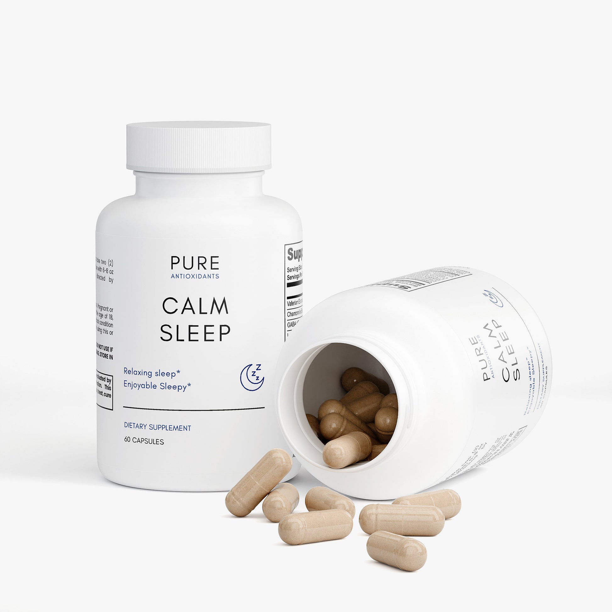 Calm Sleep* - Valerian, Chamomile, GABA, L-Trytophan & More 60 Capsules